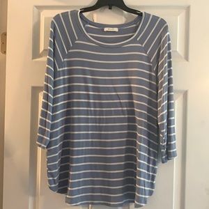 Striped 3/4 top
